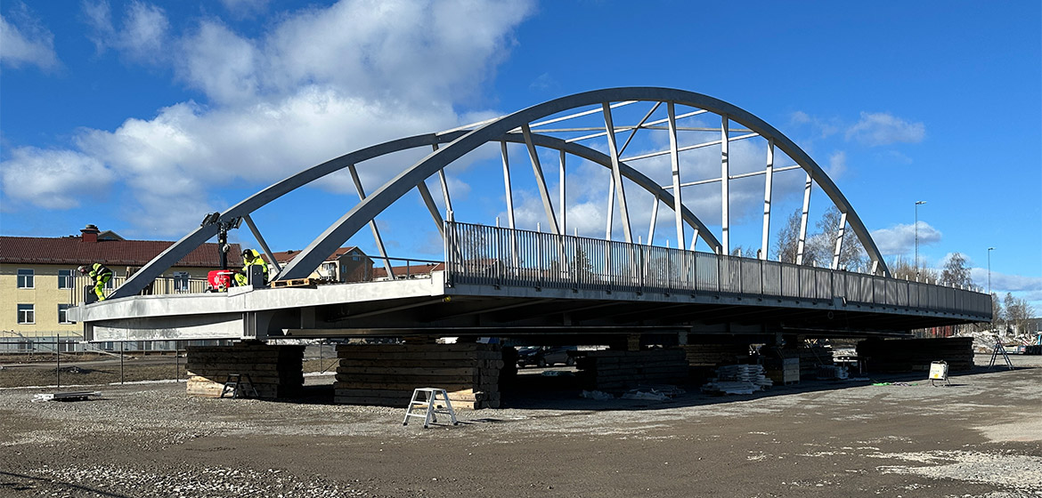 Den vridbara mittendelen av bron.