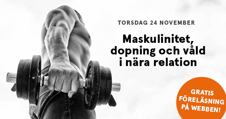 Bild på kroppsbyggare med dolt ansikte.