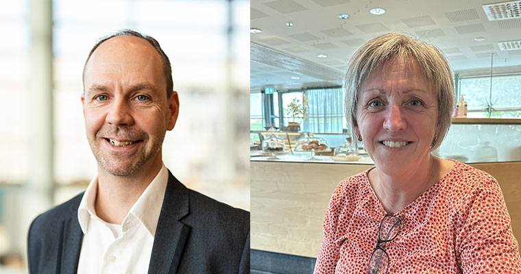 porträtt på två personer