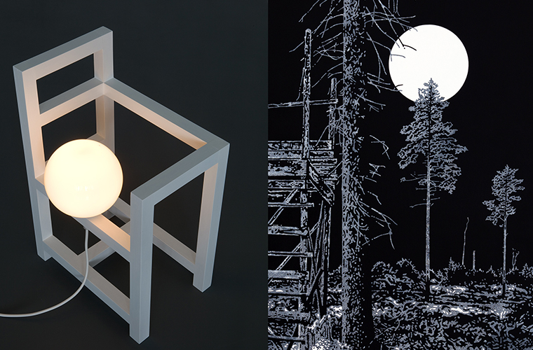 Två verk av konstnärerna Lisa Gerdin och Henrik Samuelsson