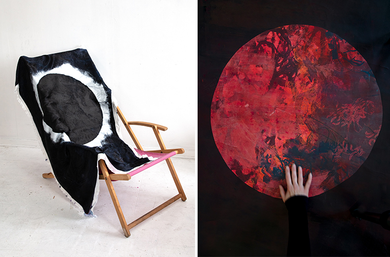 Bildmontage med verk av Alexandra hedberg