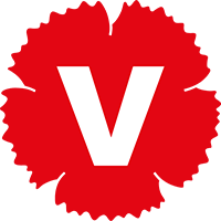 Logotyp för Vänsterpartiet.