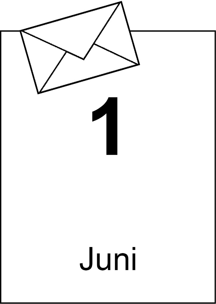 1 juni och ett brev.