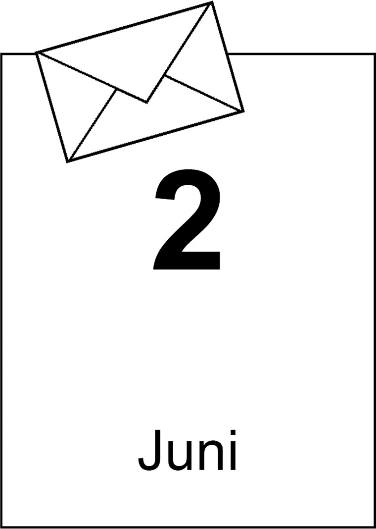 2 juni och ett brev.