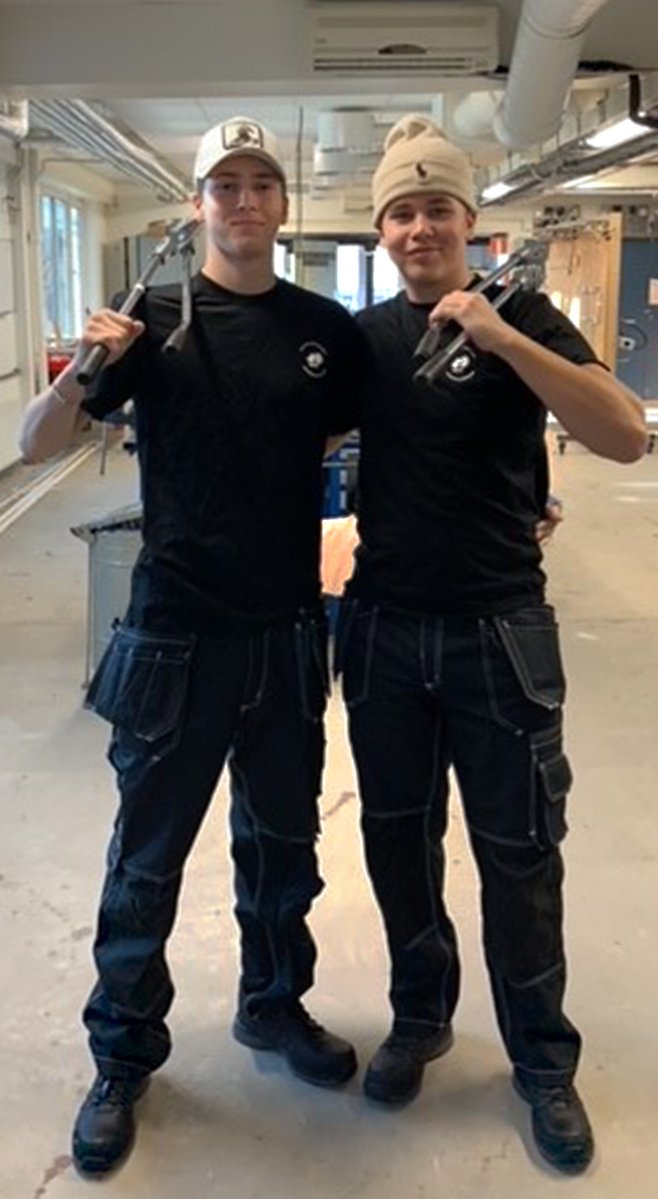Hugo och Malte, elever på Härnösands gymnasium.